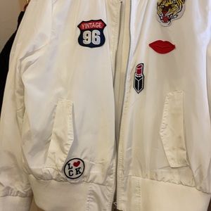 White good as new raincoat jacket